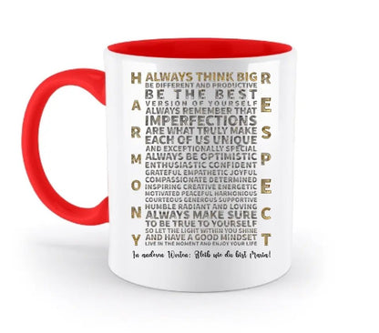 Always inspire • zweifarbige Tasse • Exklusivdesign • personalisiert - HalloGeschenk.de