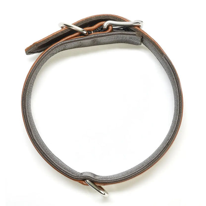 AMICI Cognac - Stilvolles Nappa-Halsband für modebewusste Hundefreunde