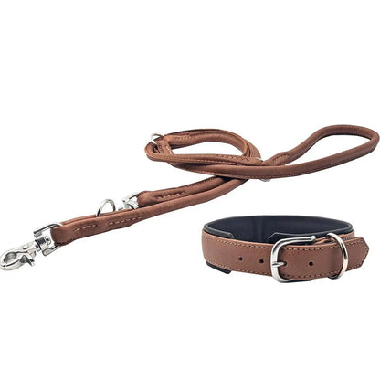 AMICI Cognac - Stilvolles Nappa-Halsband für modebewusste Hundefreunde