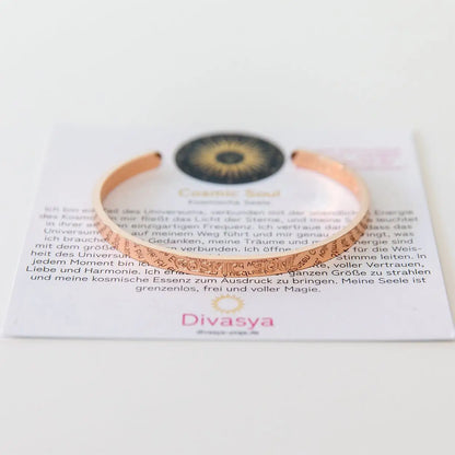 Armreif mit Gravur | rosé vergoldet | Cosmic Soul