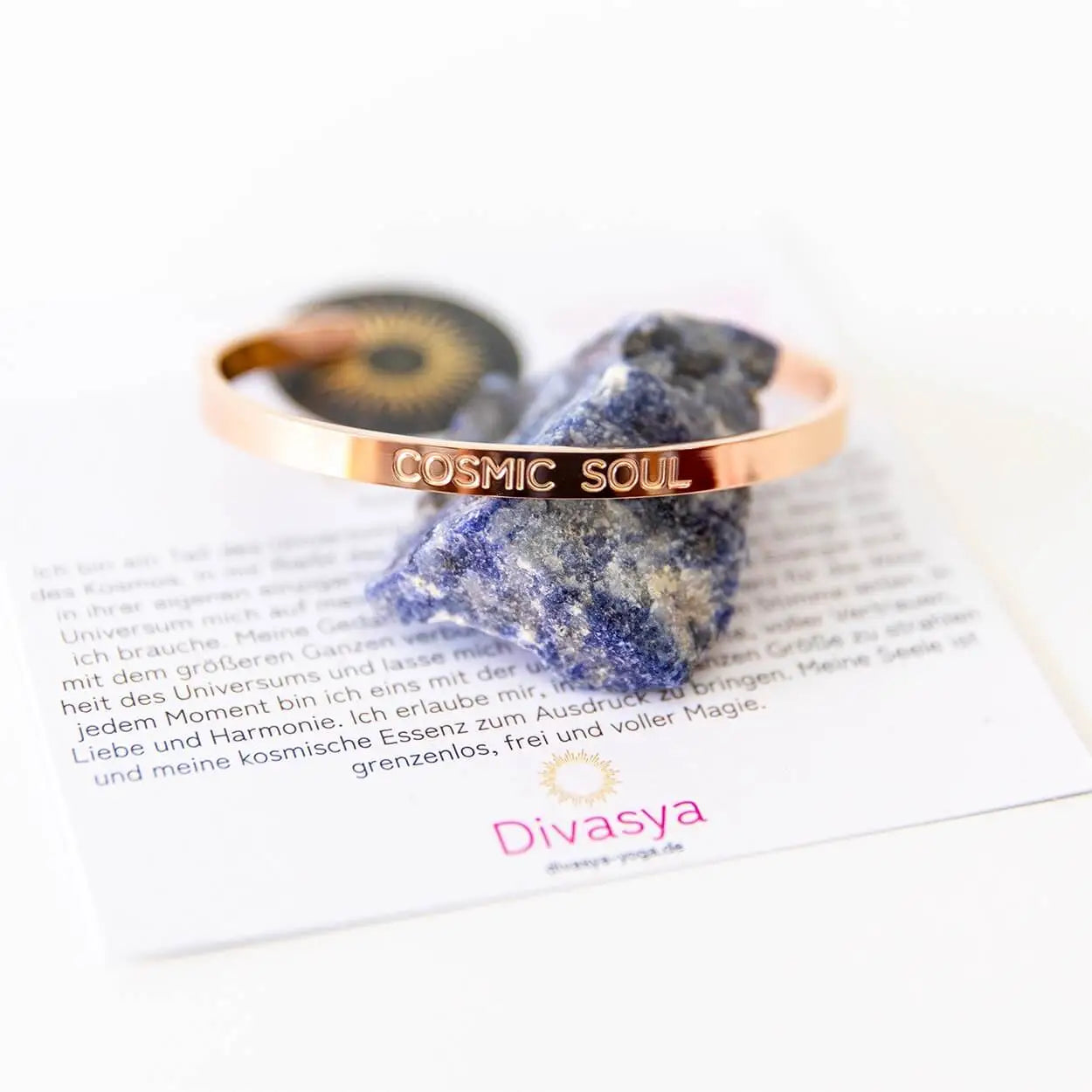 Armreif mit Gravur | rosé vergoldet | Cosmic Soul