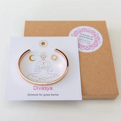 Armreif mit Gravur | rosé vergoldet | Cosmic Soul