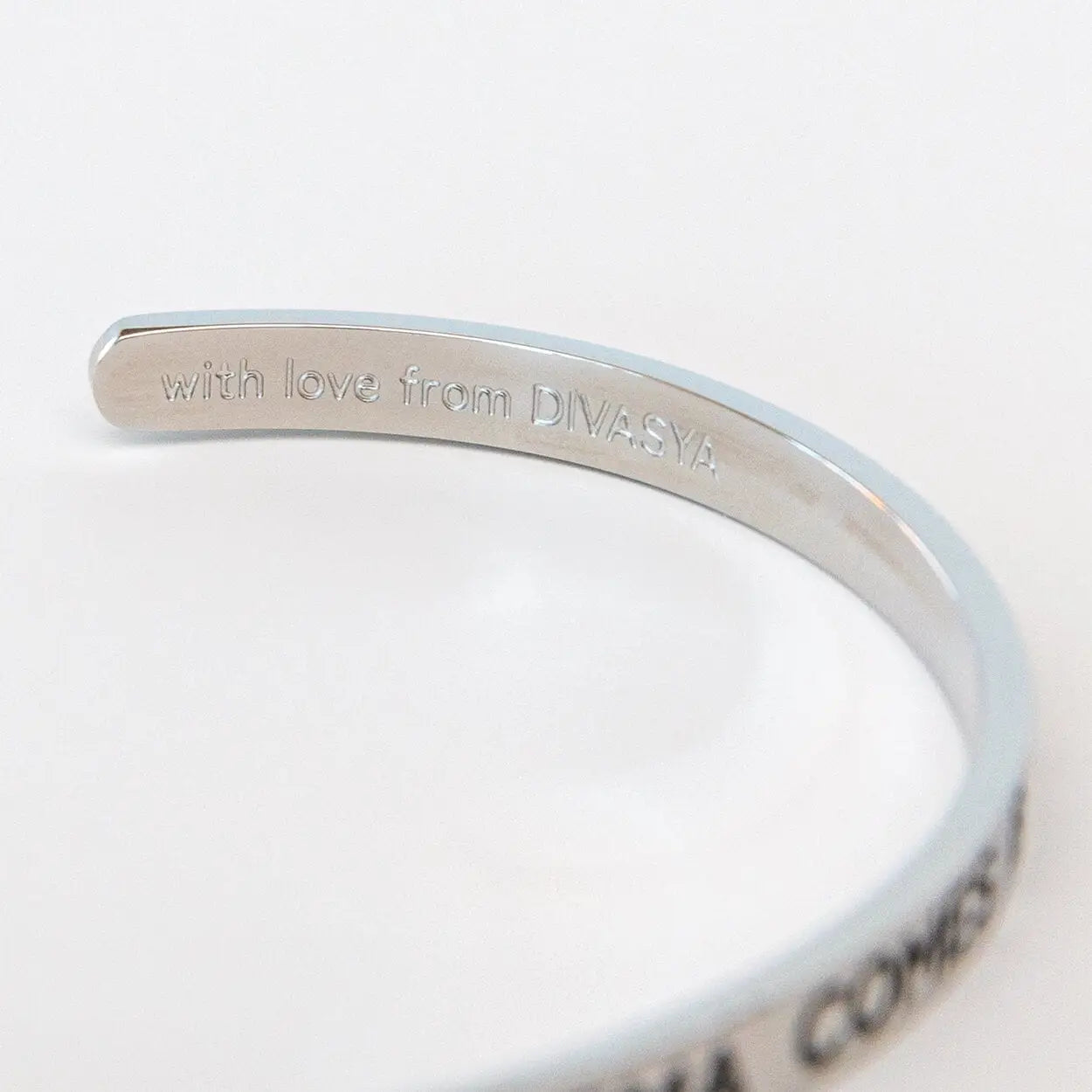 Armreif mit Gravur | Silber | ’Be true - be you - be kind’