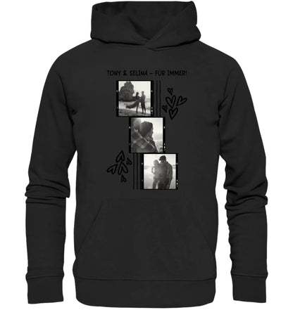 Art-Klecks • mehrere Artikel • ’Statement-Collection’ • Wunschtext • Mein Fotomotiv - Unisex Hoodie • Bio Premium Plus
