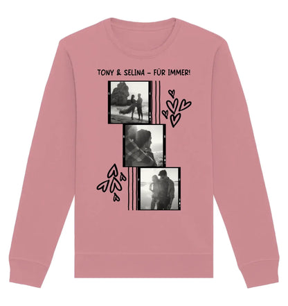 Art-Klecks • mehrere Artikel • ’Statement-Collection’ • Wunschtext • Mein Fotomotiv - Unisex Sweatshirt • Bio Premium
