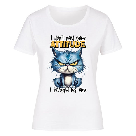 Attitude - Classic Organic Shirt Women - HalloGeschenk.de #geschenkideen# #personalisiert# #geschenk#