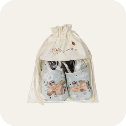 Aviator-Babyhausschuhe aus weichem Leder