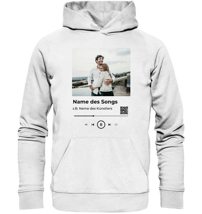 Spotify-Fotomotiv • mehrere Artikel • ’Statement-Collection’ • Wunschtext • Mein Fotomotiv - Unisex Hoodie • Bio