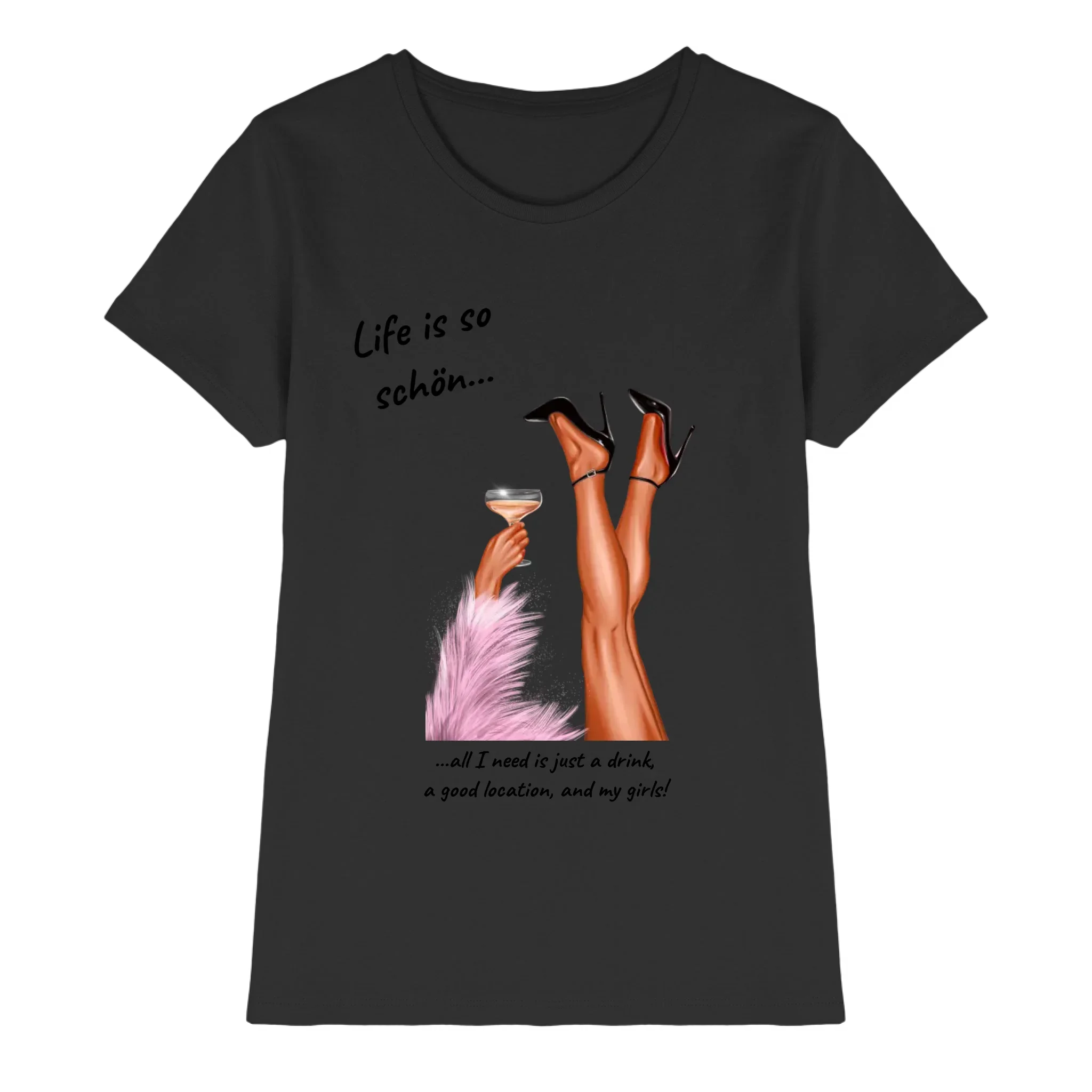 Ladies: Party-Beine • mehrere Artikel • ’Statement-Collection’ • Wunschtext • personalisierte Figuren - Premium Damen