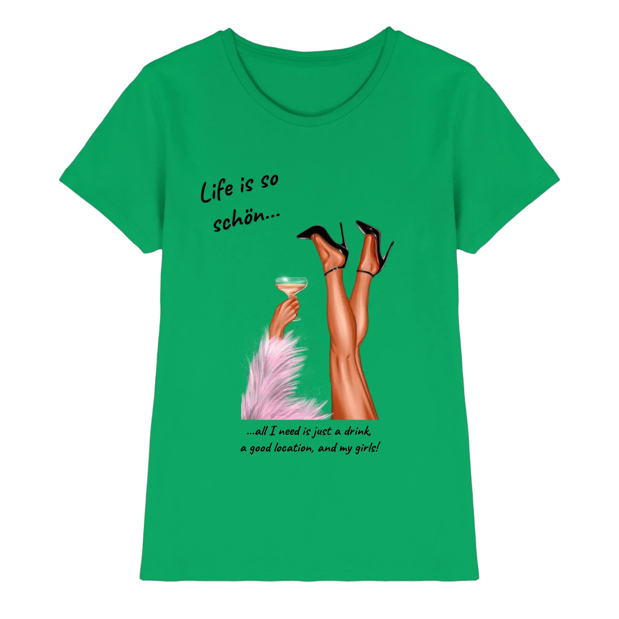 Ladies: Party-Beine • mehrere Artikel • ’Statement-Collection’ • Wunschtext • personalisierte Figuren - Premium Damen