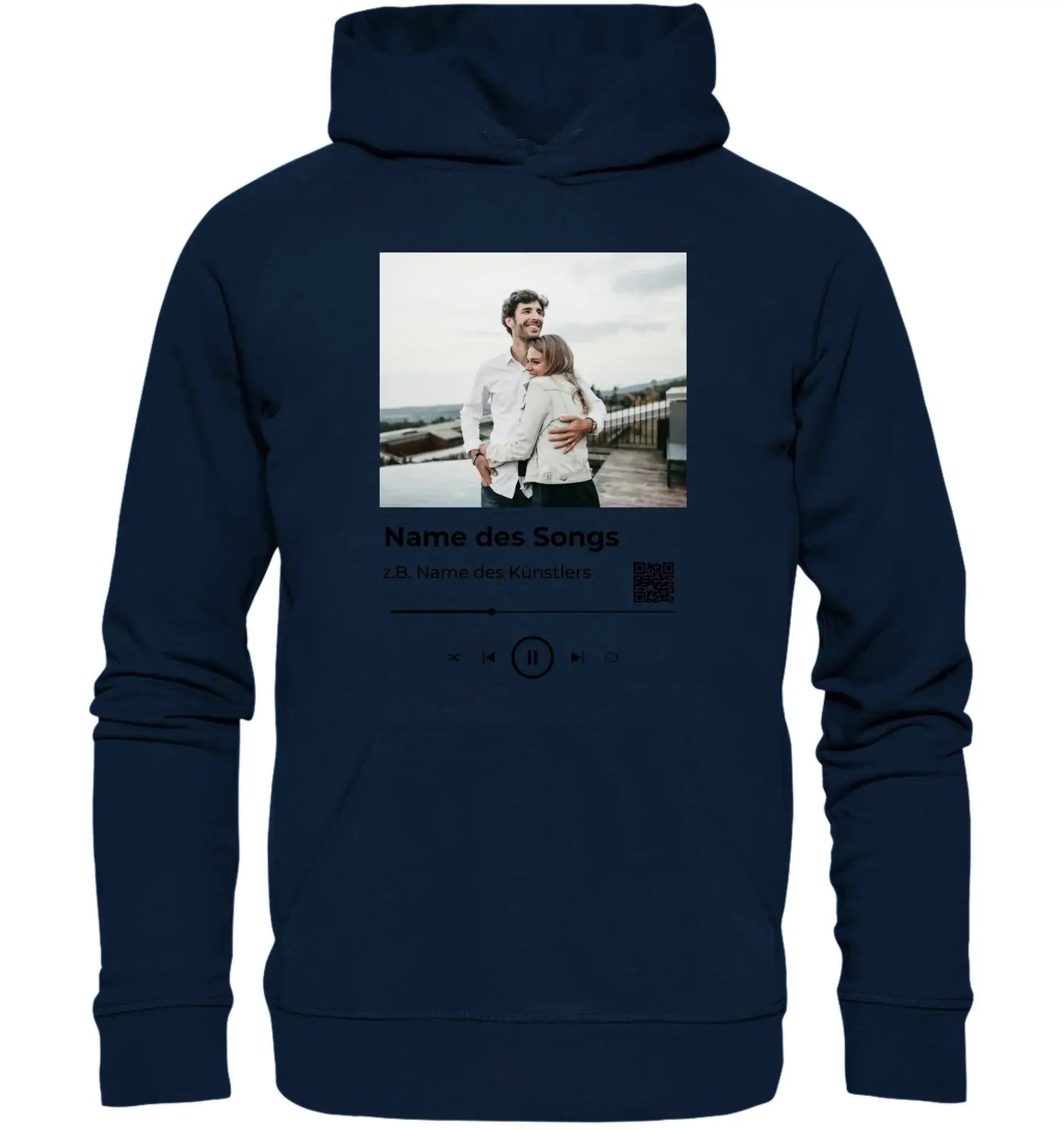 Spotify-Fotomotiv • mehrere Artikel • ’Statement-Collection’ • Wunschtext • Mein Fotomotiv - Unisex Hoodie • Bio