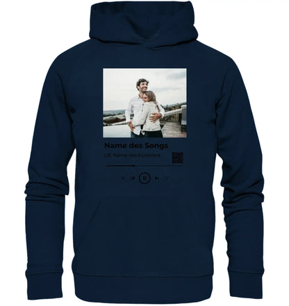 Spotify-Fotomotiv • mehrere Artikel • ’Statement-Collection’ • Wunschtext • Mein Fotomotiv - Unisex Hoodie • Bio