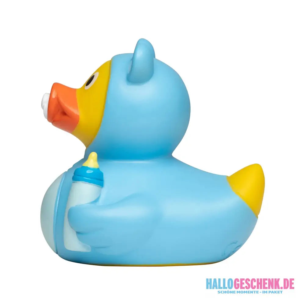 Baby Hellblau Junge Babyshower • Quietsche-Ente / Badeente