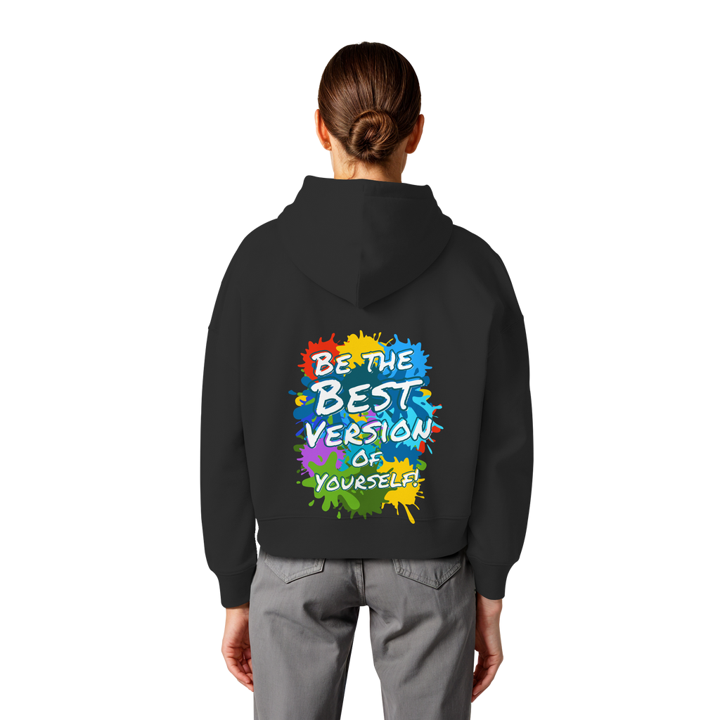Peace-Damen-Hoodie • Love Peace Freedom Harmony • Bio-Boxcut