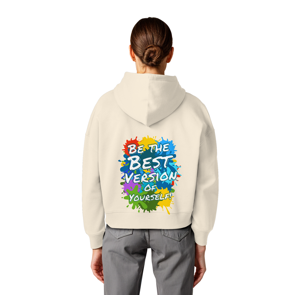 Peace-Damen-Hoodie • Love Peace Freedom Harmony • Bio-Boxcut