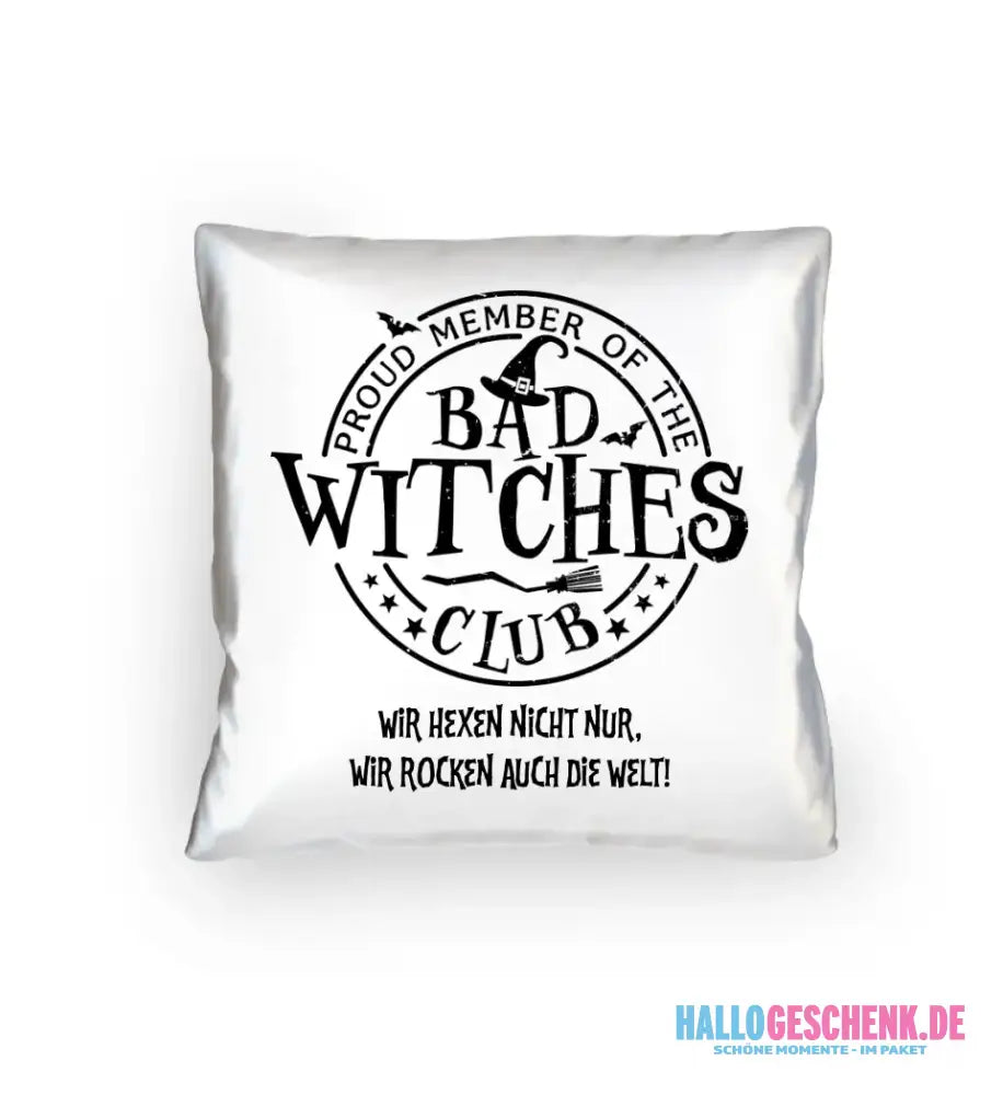 BAD WITCHES CLUB + Text • Halloween • Kissen 40x40 cm • personalisiert