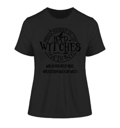 BAD WITCHES CLUB + Text • Halloween • Ladies Premium T-Shirt XS - 2XL aus Bio - Baumwolle für Damen • Exklusivdesign • personalisiert von HalloGeschenk.de