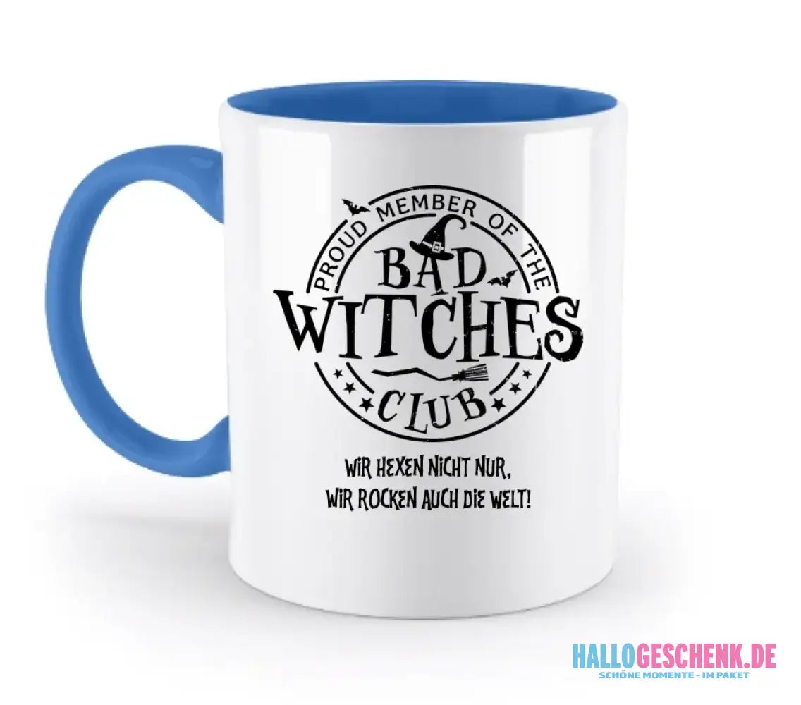 BAD WITCHES CLUB + Text • Halloween • zweifarbige Tasse • Exklusivdesign • personalisiert