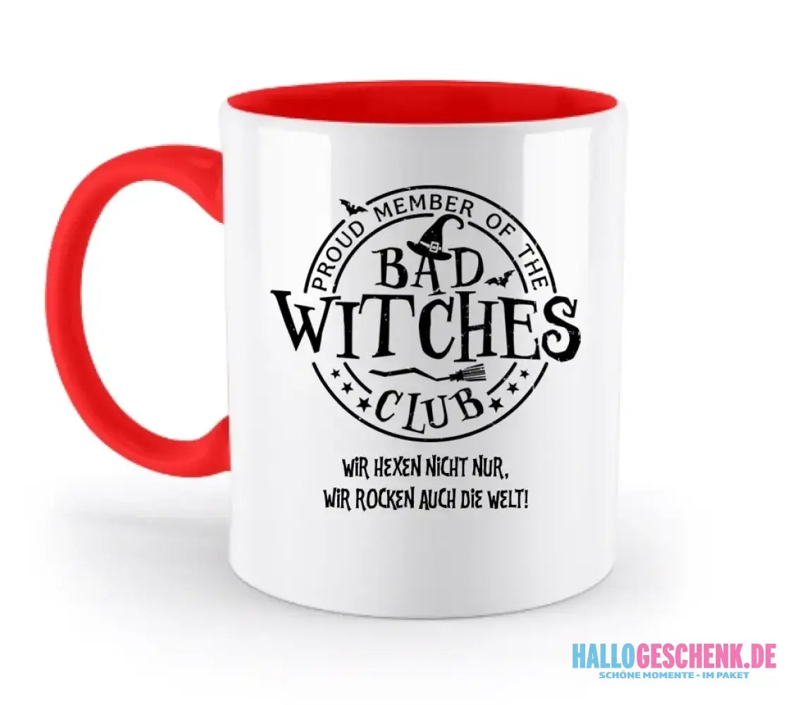 BAD WITCHES CLUB + Text • Halloween • zweifarbige Tasse • Exklusivdesign • personalisiert