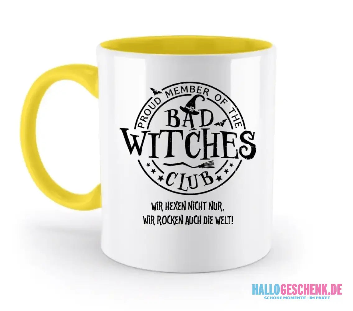 BAD WITCHES CLUB + Text • Halloween • zweifarbige Tasse • Exklusivdesign • personalisiert