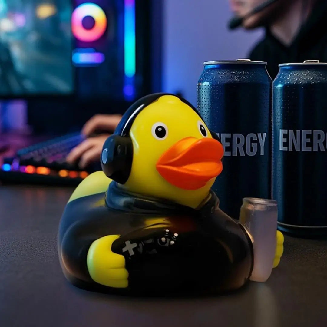 Badeente „Gamer“ • Quietscheente von Schnabels • Perfekt für Videospiele-Fans - Badeenten