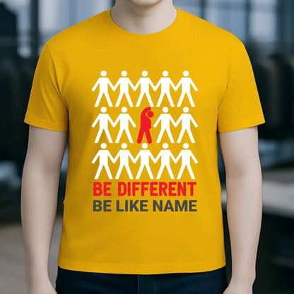 Be different + dein Text • Unisex Premium T-Shirt XS-5XL aus Bio-Baumwolle für Damen & Herren • Exklusivdesign • personalisiert