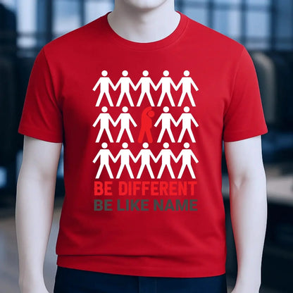 Be different + dein Text • Unisex Premium T-Shirt XS-5XL aus Bio-Baumwolle für Damen & Herren • Exklusivdesign • personalisiert