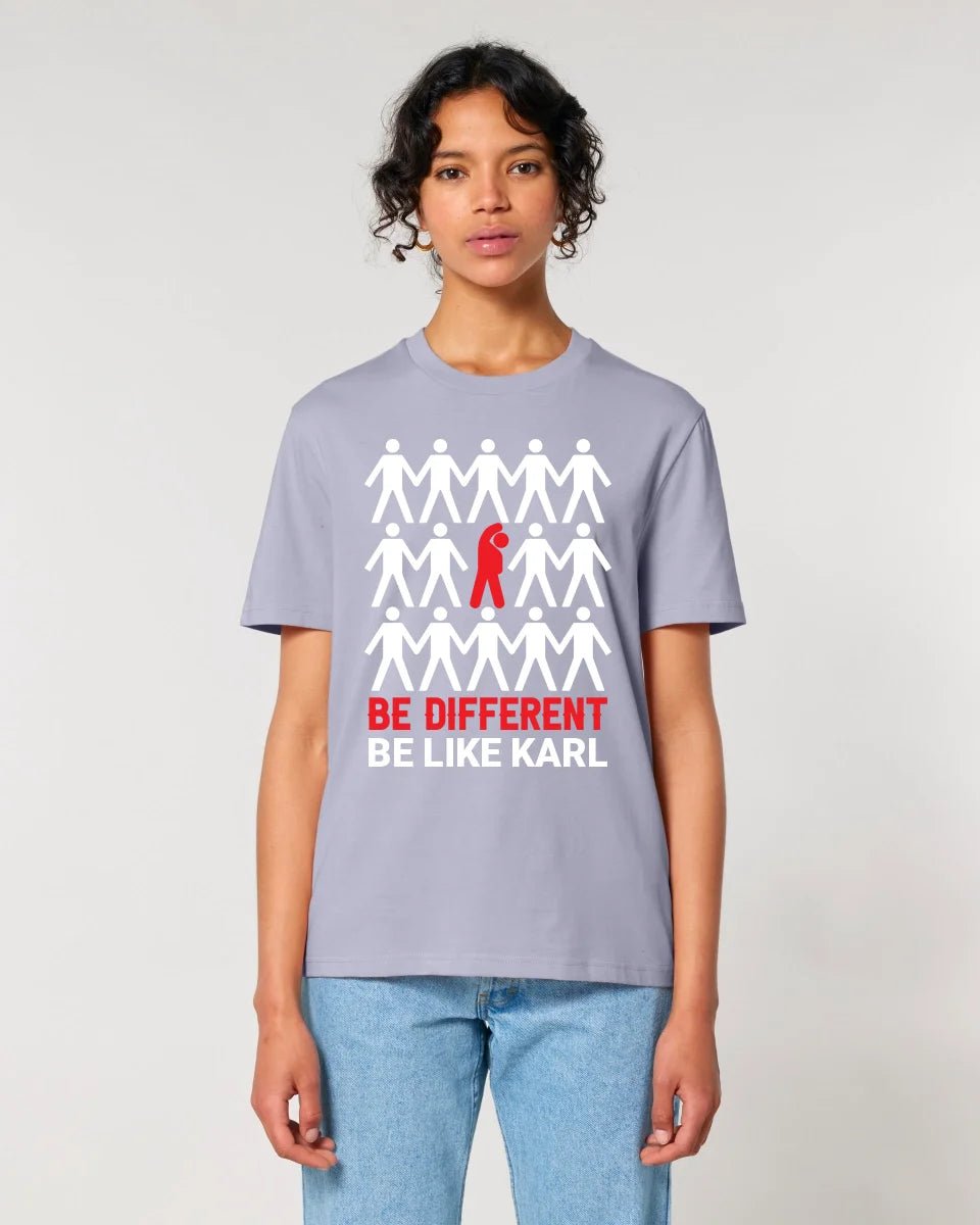 Be different + dein Text • Unisex Premium T-Shirt XS - 5XL aus Bio - Baumwolle für Damen & Herren • Exklusivdesign • personalisiert von HalloGeschenk.de