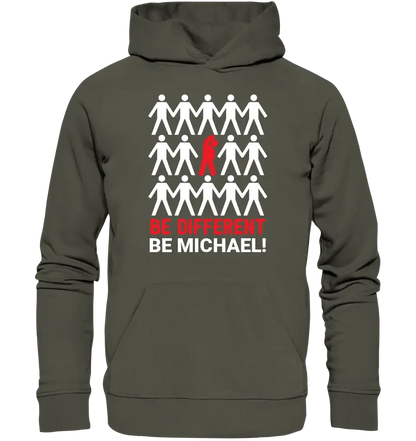 Be different • Unisex Premium Hoodie XS - 5XL aus Bio - Baumwolle für Damen & Herren • Exklusivdesign • personalisiert - HalloGeschenk.de