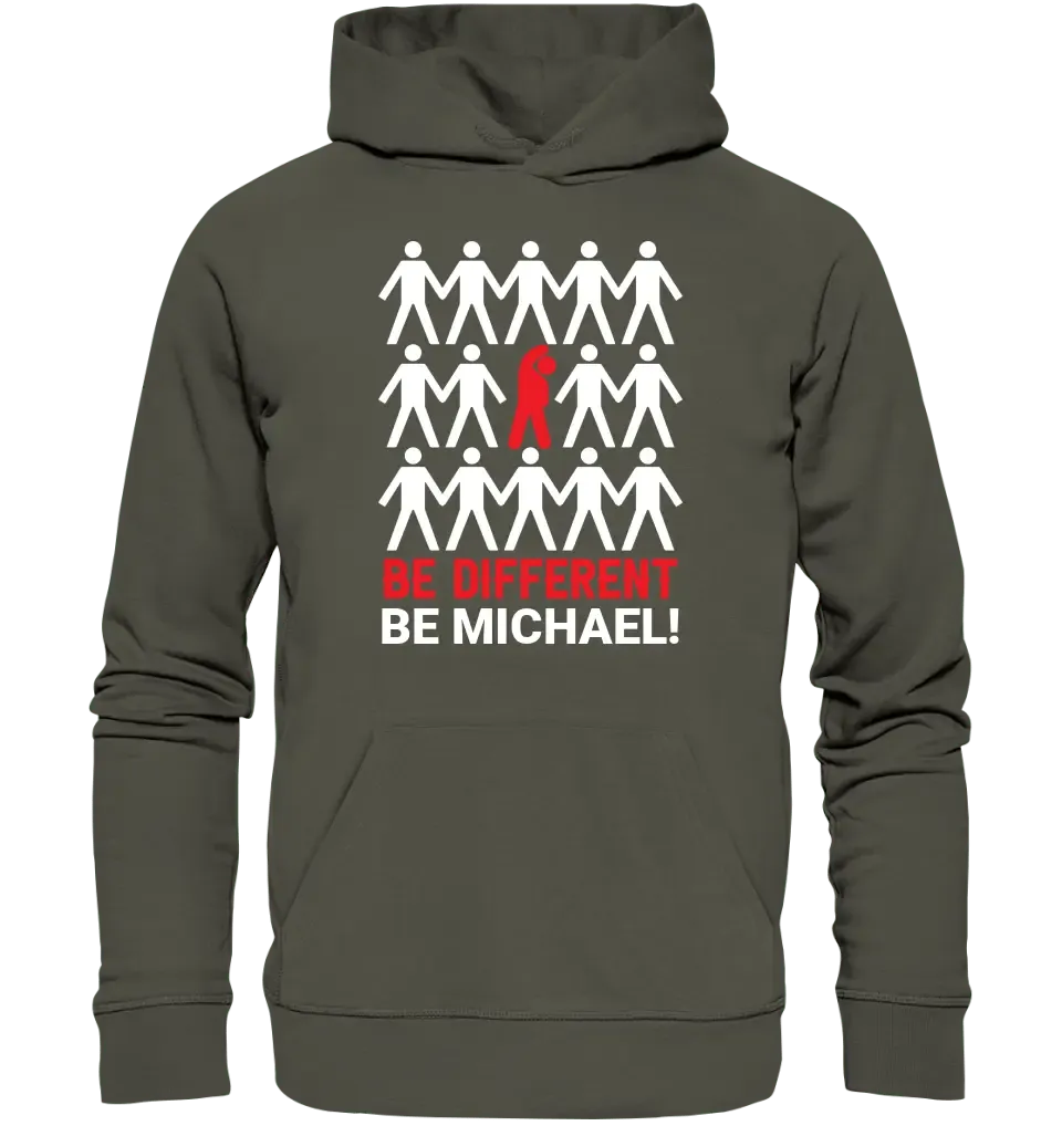 Be different • Unisex Premium Hoodie XS - 5XL aus Bio - Baumwolle für Damen & Herren • Exklusivdesign • personalisiert - HalloGeschenk.de