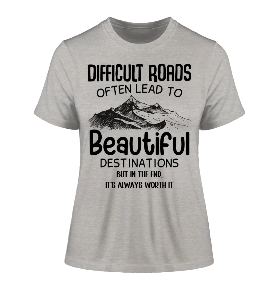 Beautiful destinations • Ladies Premium T - Shirt XS - 2XL aus Bio - Baumwolle für Damen • Exklusivdesign • personalisiert - HalloGeschenk.de