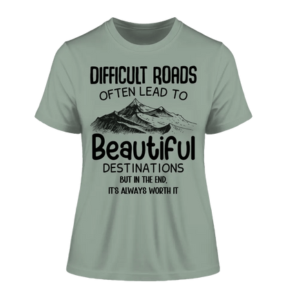 Beautiful destinations • Ladies Premium T - Shirt XS - 2XL aus Bio - Baumwolle für Damen • Exklusivdesign • personalisiert - HalloGeschenk.de