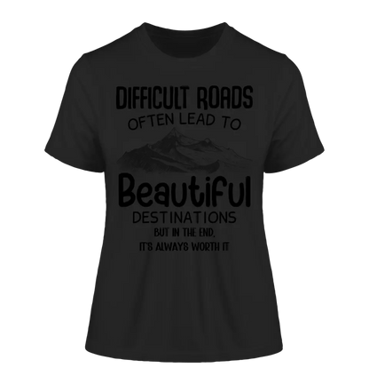 Beautiful destinations • Ladies Premium T - Shirt XS - 2XL aus Bio - Baumwolle für Damen • Exklusivdesign • personalisiert - HalloGeschenk.de