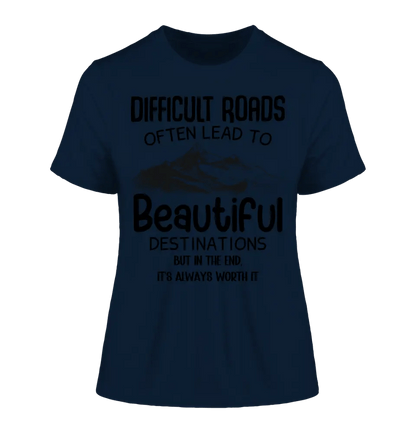 Beautiful destinations • Ladies Premium T - Shirt XS - 2XL aus Bio - Baumwolle für Damen • Exklusivdesign • personalisiert - HalloGeschenk.de