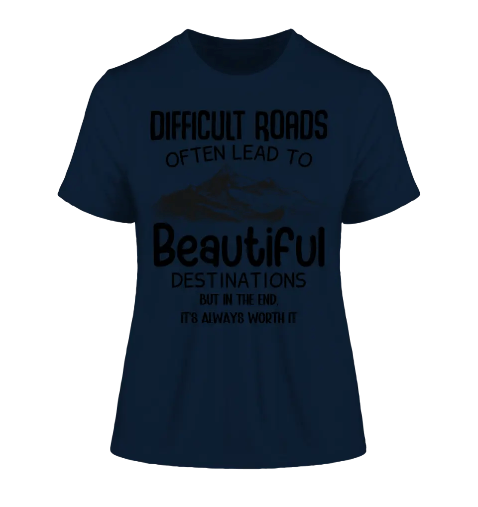 Beautiful destinations • Ladies Premium T - Shirt XS - 2XL aus Bio - Baumwolle für Damen • Exklusivdesign • personalisiert - HalloGeschenk.de