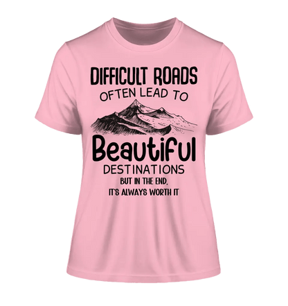 Beautiful destinations • Ladies Premium T - Shirt XS - 2XL aus Bio - Baumwolle für Damen • Exklusivdesign • personalisiert - HalloGeschenk.de