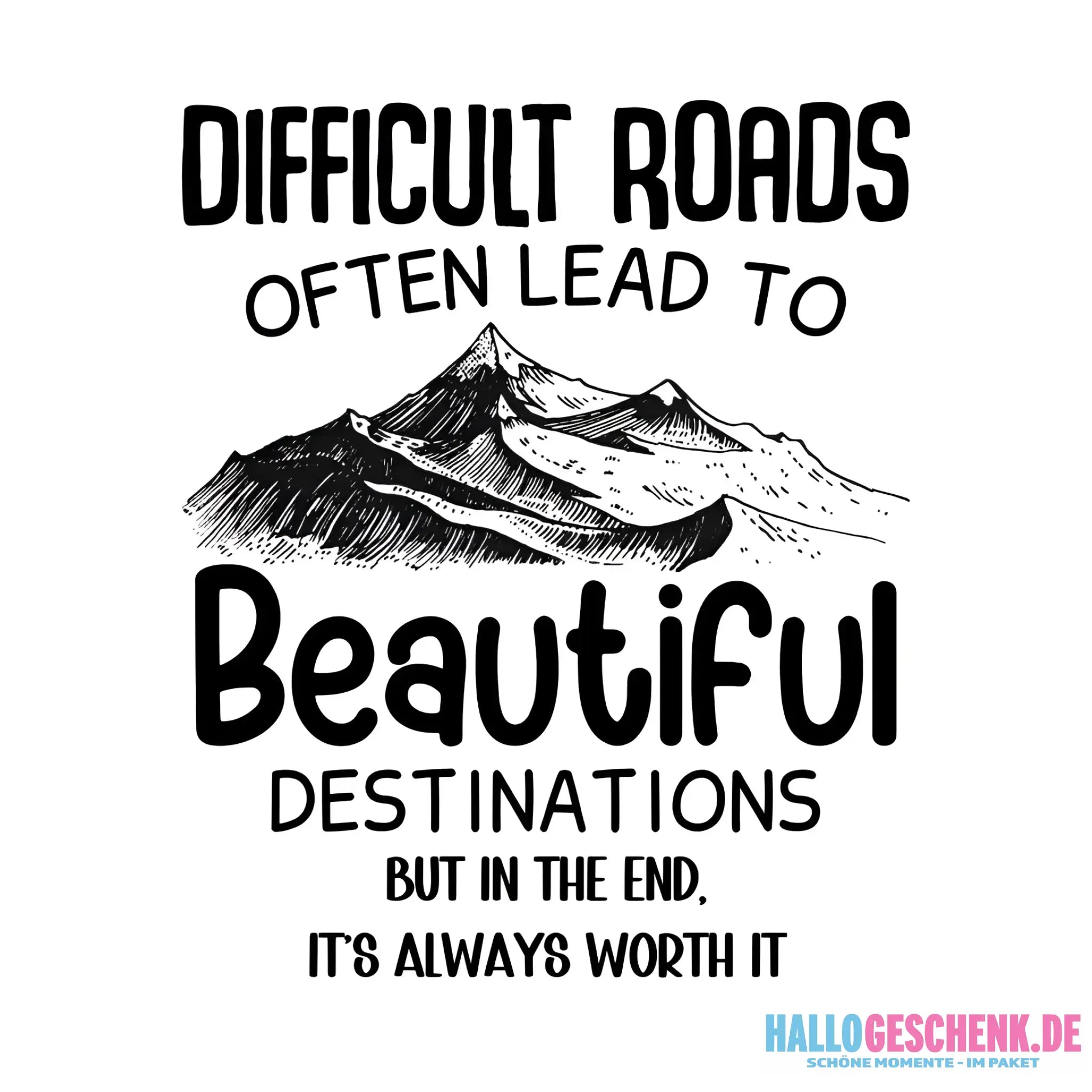 Beautiful destinations • STICKER 20x20 cm (Aufkleber) • personalisiert - White / OneSize / ausgestanzter Sticker 20x20