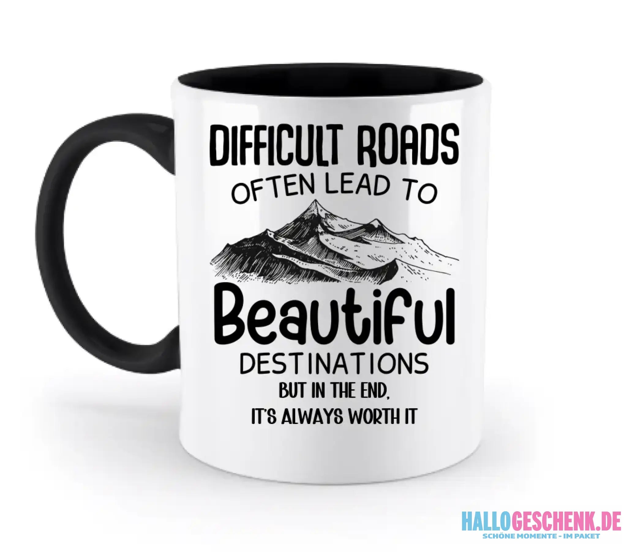 Beautiful destinations • zweifarbige Tasse • Exklusivdesign • personalisiert