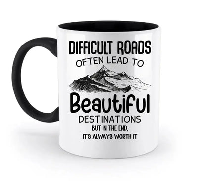 Beautiful destinations • zweifarbige Tasse • Exklusivdesign • personalisiert - HalloGeschenk.de