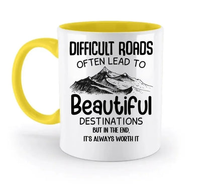 Beautiful destinations • zweifarbige Tasse • Exklusivdesign • personalisiert - HalloGeschenk.de