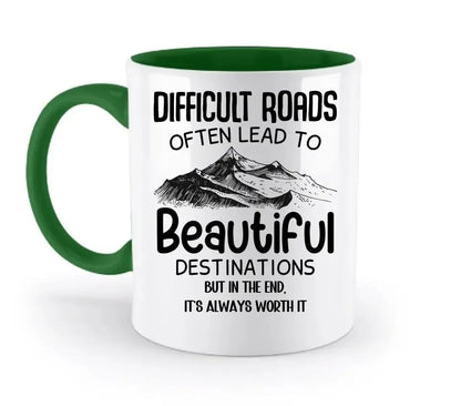 Beautiful destinations • zweifarbige Tasse • Exklusivdesign • personalisiert - HalloGeschenk.de