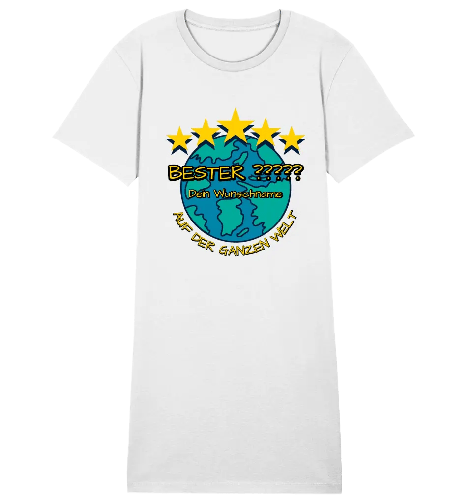 Best ??? Designer (Beste Mama, Beste Oma, Legend, Epic uvm.) - Ladies Premium T-Shirt Kleid aus Bio - Baumwolle S - 2XL von HalloGeschenk.de