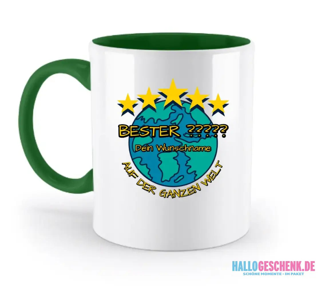 Best ??? Designer Beste Mama, Bester Papa, Traumfrau, Chef-Mechaniker uvm. - zweifarbige Tasse