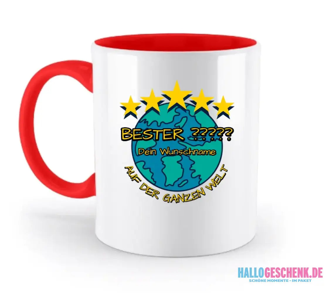 Best ??? Designer Beste Mama, Bester Papa, Traumfrau, Chef-Mechaniker uvm. - zweifarbige Tasse