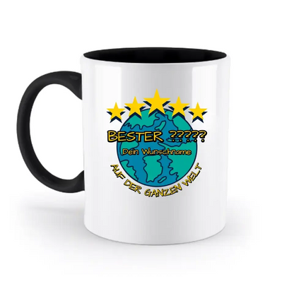 Best ??? Designer Beste Mama, Bester Papa, Traumfrau, Chef-Mechaniker uvm. - zweifarbige Tasse