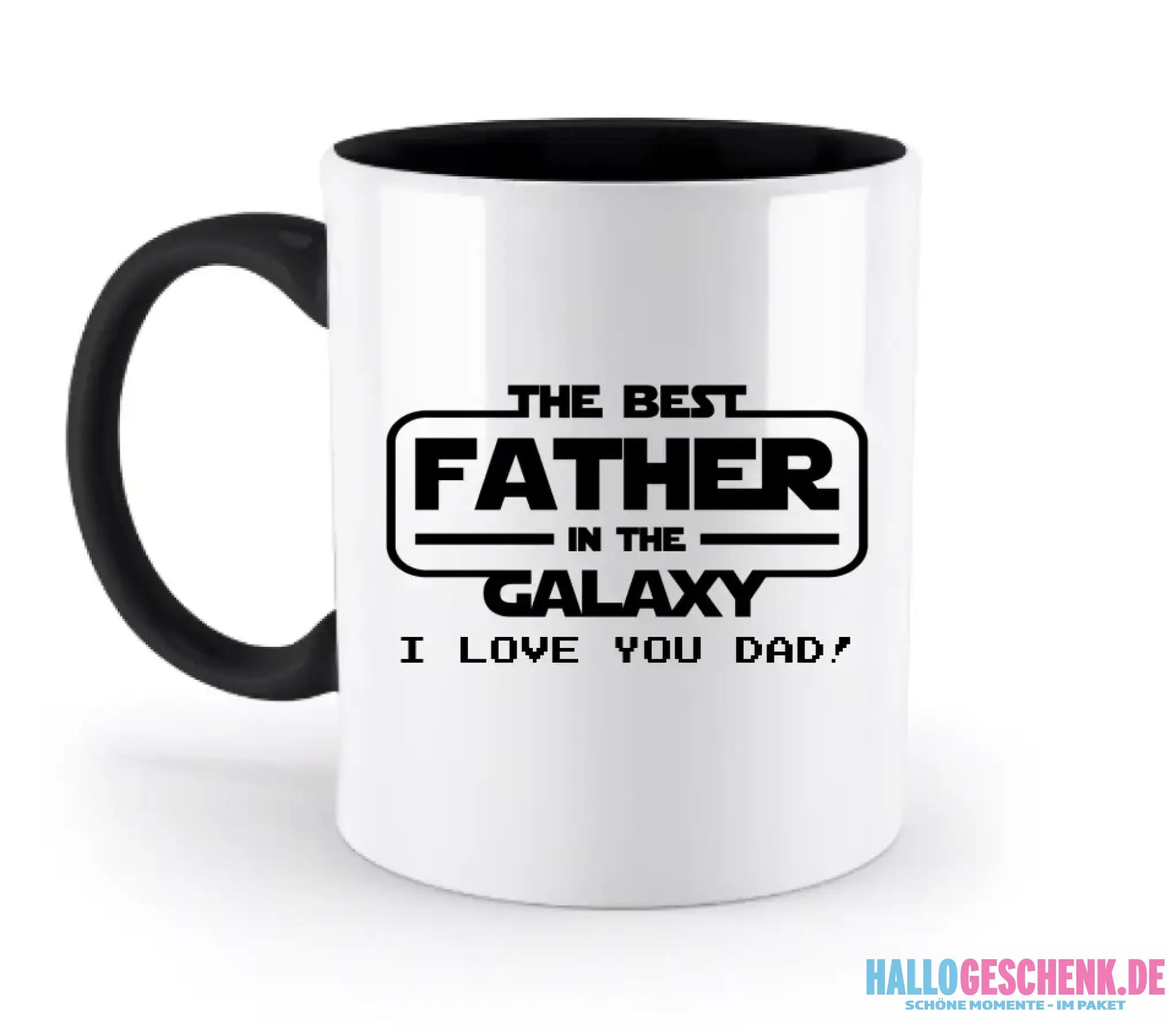 Best Father in the Galaxy • Papa • Vater • zweifarbige Tasse • Exklusivdesign • personalisiert - zweifarbige Tasse