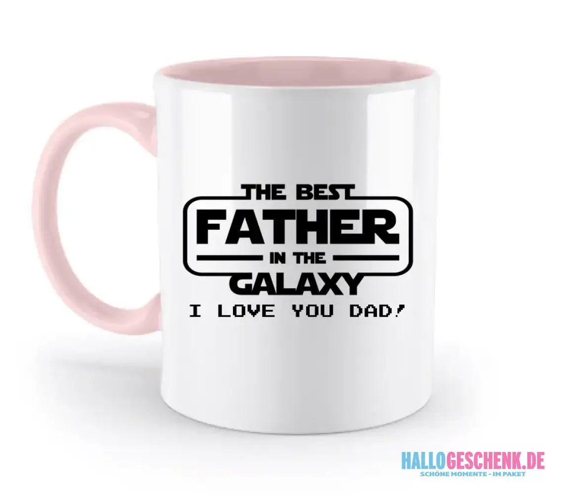Best Father in the Galaxy • Papa • Vater • zweifarbige Tasse • Exklusivdesign • personalisiert - zweifarbige Tasse