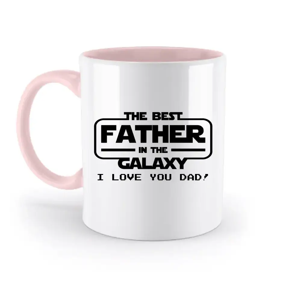 Best Father in the Galaxy • Papa • Vater • zweifarbige Tasse • Exklusivdesign • personalisiert