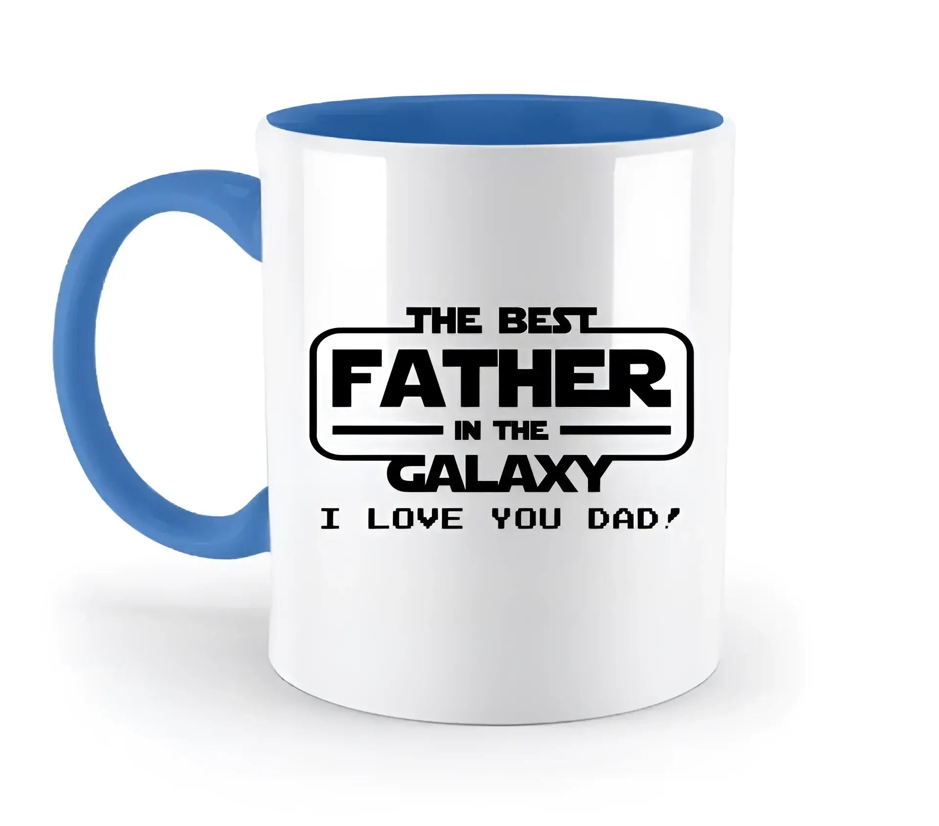 Best Father in the Galaxy • Papa • Vater • zweifarbige Tasse • Exklusivdesign • personalisiert - zweifarbige Tasse
