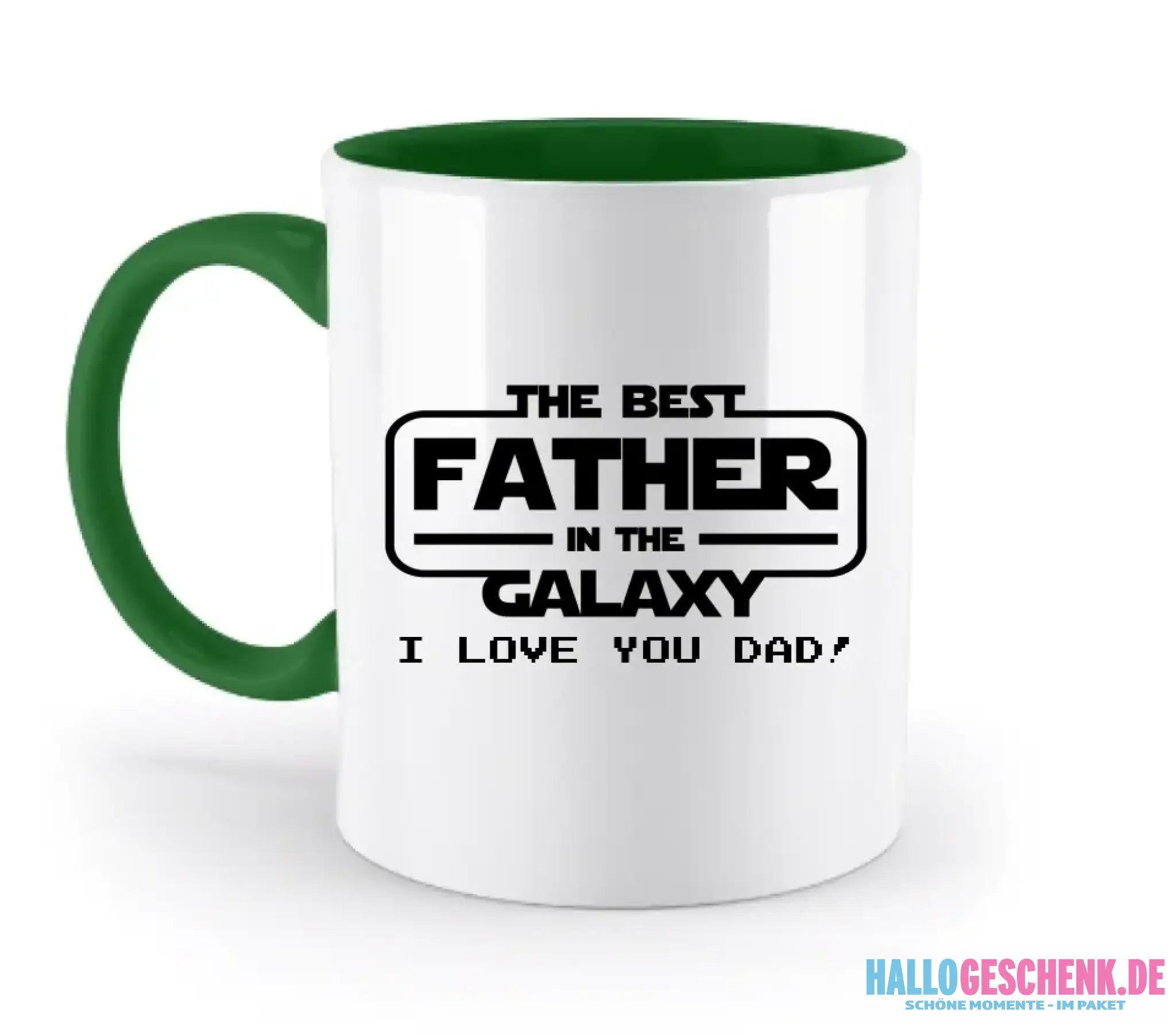 Best Father in the Galaxy • Papa • Vater • zweifarbige Tasse • Exklusivdesign • personalisiert - zweifarbige Tasse